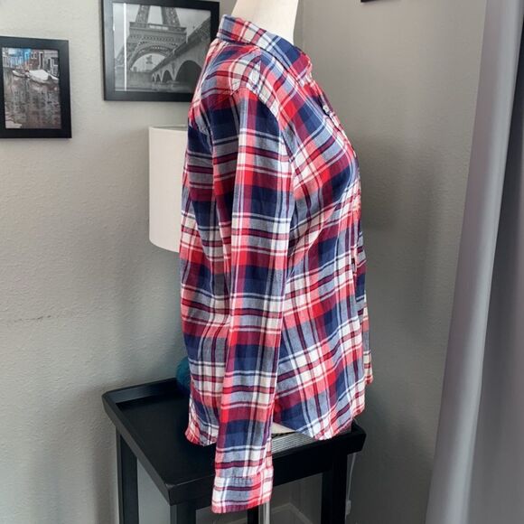 Forever 21 flannel long sleeve button down size small - Picture 2 of 7